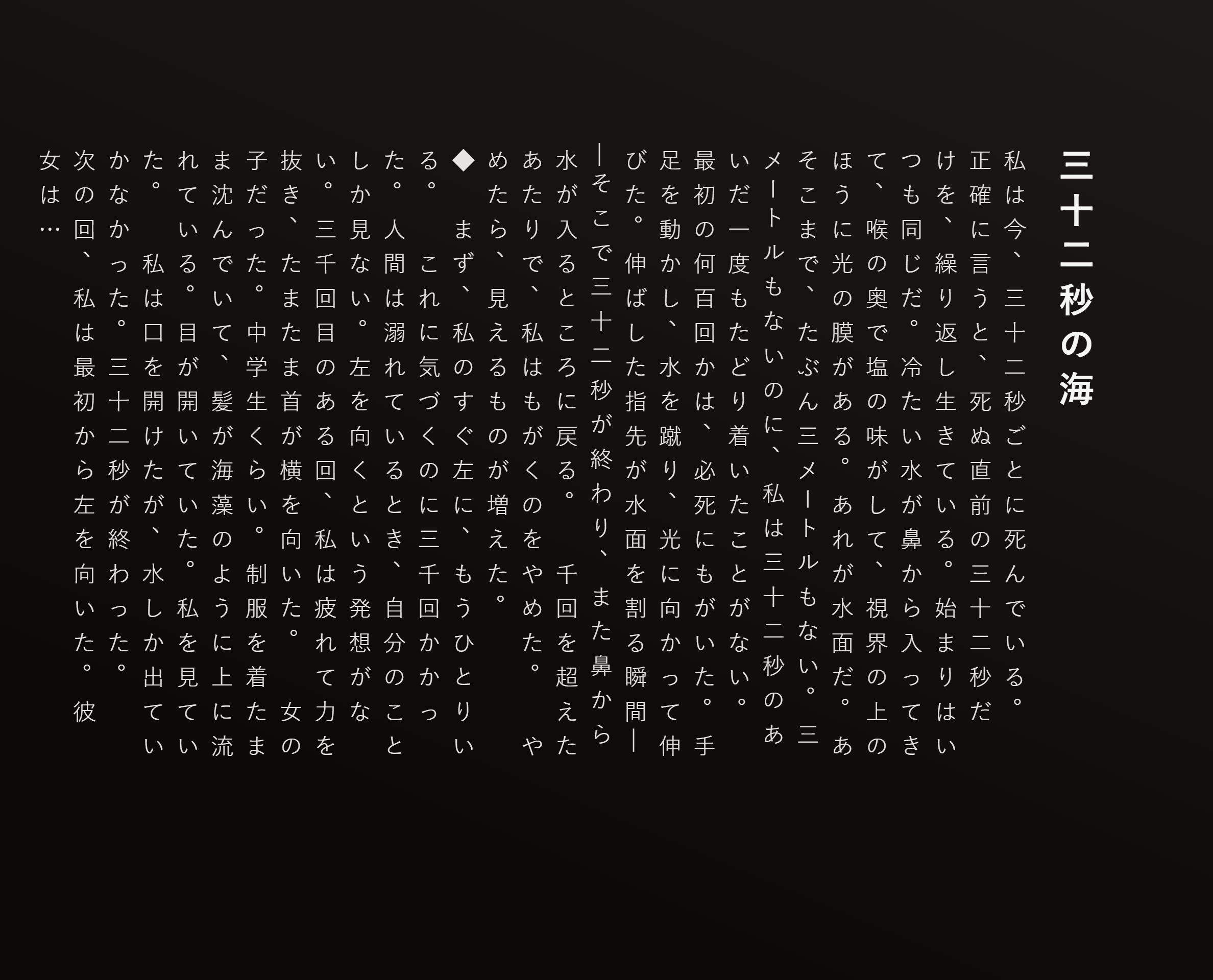 三十二秒の海